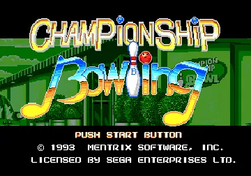 Boogie Woogie Bowling (Japan) screen shot title